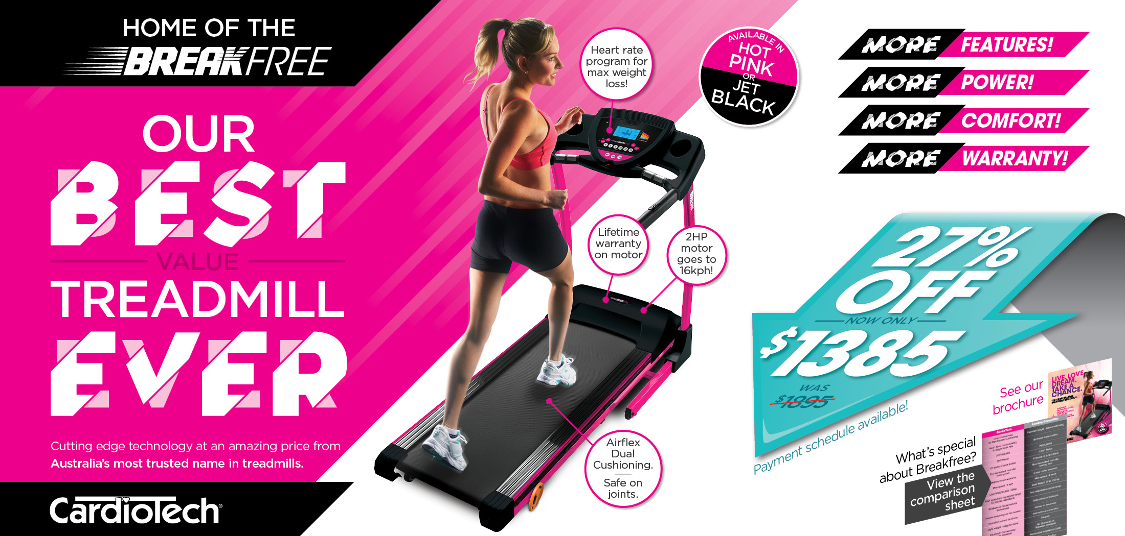 Breakfree treadmill online